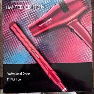BaBylissPRO Red Styling Set with Hair Dryer and Flat Iron
